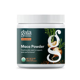 Gaia Herbs Maca en polvo, envase 8 oz, energía diaria potencial.