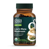 Gaia Herbs Melena de León, cápsulas en frasco para apoyo a la salud cerebral