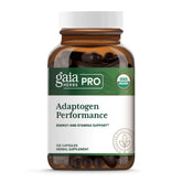 Gaia Herbs PRO Adaptogen Performance en cápsulas, etiqueta visible y beneficios posibles.