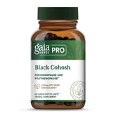 GAIA HERBS PRO Cohosh Negro: botella visible, posible apoyo durante cambios hormonales.