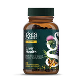 Gaia Herbs Liver Health: botella derramando, apoyo diario para el hígado