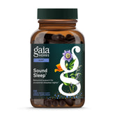 Gaia Herbs Sound Sleep: botella con cápsulas para relajación nocturna