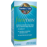 Garden of Life fucoThin botella vertiendo, apoyo potencial para el manejo de peso con dieta y ejercicio.
