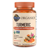 Garden of Life Organics gomitas de curcuma con fruta real para toda la familia.