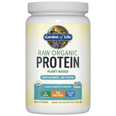 Proteína vegana orgánica Garden of Life en bote, ideal para soporte diario de músculos