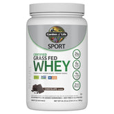 Garden of Life SPORT proteina de suero chocolate en envase para recuperación posentrenamiento