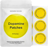 Dopamine Patches parche ultra-delgado aplicado a piel limpia para uso diario cómodo.