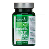 Genesis LABORATORIES Megamix cápsulas: apoyo digestivo diario y equilibrio intestinal.
