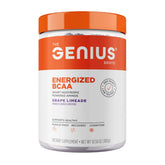Genius BCAA en botella con sabor uva-lima para energía y recuperación.