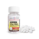 Aspirina GeriCare 325 mg, botella de 100 tabletas, uso diario cómodo