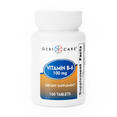GeriCare B6 100 mg, bote frente, favorece el equilibrio nervioso diario.