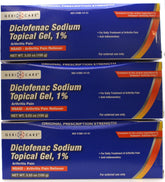 GeriCare gel diclofenaco 1% en botella para alivio localizado del dolor articular