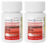 GeriCare paracetamol 500 mg: tabletas para alivio del dolor diario.