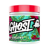GHOST Greens en tubo de polvo con sabor a arándano rojo para energía diaria