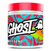 GHOST Legend frente al envase, diseño práctico para entrenamientos.