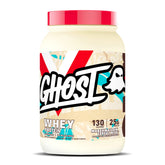 GHOST Whey Marshmallow Cereal Milk, lata 2 lb, ideal para batidos cremosos.