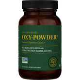 Global Healing Center Oxy-Powder, bote de tabletas, apoyo a la limpieza intestinal suave.