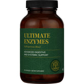 Global Healing frasco de enzimas ofrece apoyo digestivo diario y sensación de ligereza.