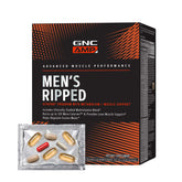 GNC AMP Hombres Ripped Vitapak, bote de suplementos, soporte de energía para entrenamientos intensos.