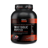 GNC AMP Wheybolic Ripped frente al envase, apoyo para recuperación muscular tras entreno