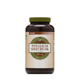 GNC cáscara de semillas de plantago 500 mg, botella con etiqueta para apoyo digestivo diario.