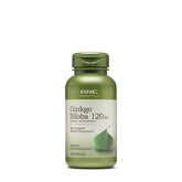 GNC Herbal Plus Ginkgo Biloba 120 mg, bote de cápsulas para claridad mental
