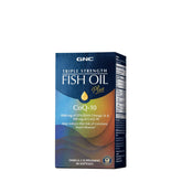 GNC Aceite de Pescado Triple Fortaleza en botella, apoyo para la salud cardiovascular