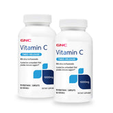 GNC Vitamina C Time-Released 1000 mg, frasco frontal, apoyo al sistema inmune diario.