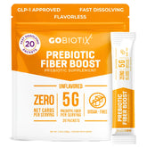 GoBiotix Fibra prebióticos: polvo medido para apoyar la digestión diaria.