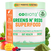 GOBIOTIX Super Greens en polvo mango, fuente de energía diaria