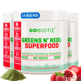 GOBIOTIX Super Greens Powder: medidor para batidos nutritivos.