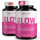 GOBIOTIX Suplemento capilar, piel y uñas en cápsulas para brillo saludable.