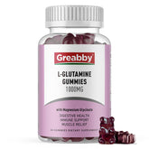 Greabby L Glutamina 1000mg gomitas frente: consumo práctico y sabroso diario
