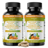 GREENPEOPLE Menopausia: botella de cápsulas para apoyo hormonal diario