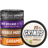 GRINDS Muestra 5 Latas: variedad para descubrir tus sabores favoritos de café.