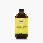 Gye Nyame detox bitters, frasco de 16 onzas con semilla negra y moringa, ideal para detox diario.