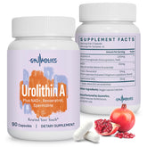 Gyumolics Urolitina A en botella, potencia para bienestar mitocondrial.