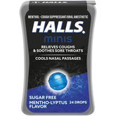 HALLS Minis Mentho-Lyptus en pack portátil para alivio discreto de la tos