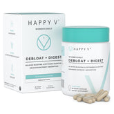 Happy V Debloat + Digest: cápsulas suaves para apoyo digestivo diario