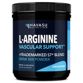 HAVASU NUTRITION arginina en polvo sin sabor lista para mezclar.