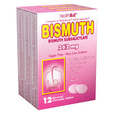 HealthA2Z Bismuto, tabletas-masticables, alivio digestivo posible para molestias múltiples.