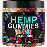 Healthergize gomitas de cáñamo sueno-relajacion frasco para relajación nocturna.