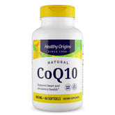 Healthy Origins CoQ10 600 mg: botella frontal para energía diaria