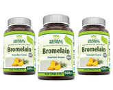Herbal Secrets Bromelina 500 mg en cápsula para apoyo digestivo diario.