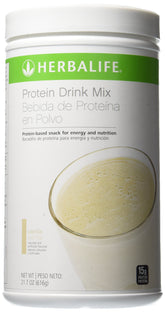 Herbalife Proteína en polvo porción sabor vainilla ayuda a saciar el hambre