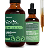 HERBANA MANUFACTURING cilantro-hoja-extracto-liquido-botella ofrece calma suave para el día