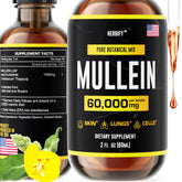 HERBIFY Mullein Extract en botella de 2 oz para apoyo respiratorio diario.