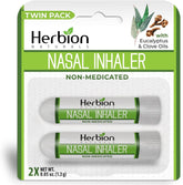 Herbion Naturals inhalador nasal en envase portátil para alivio rápido