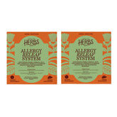 Herbs Etc. Allergy ReLeaf: botella con cápsulas, posible alivio de molestias estacionales.
