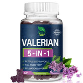 Gomitas de valeriana de Herbscradle, botella visible, apoyo natural para dormir mejor